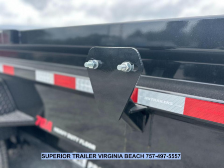 New 2026 PJ Trailers 7X14 DL 14K Dump Trailer w/ Hydraulic Jack Dump Trailer