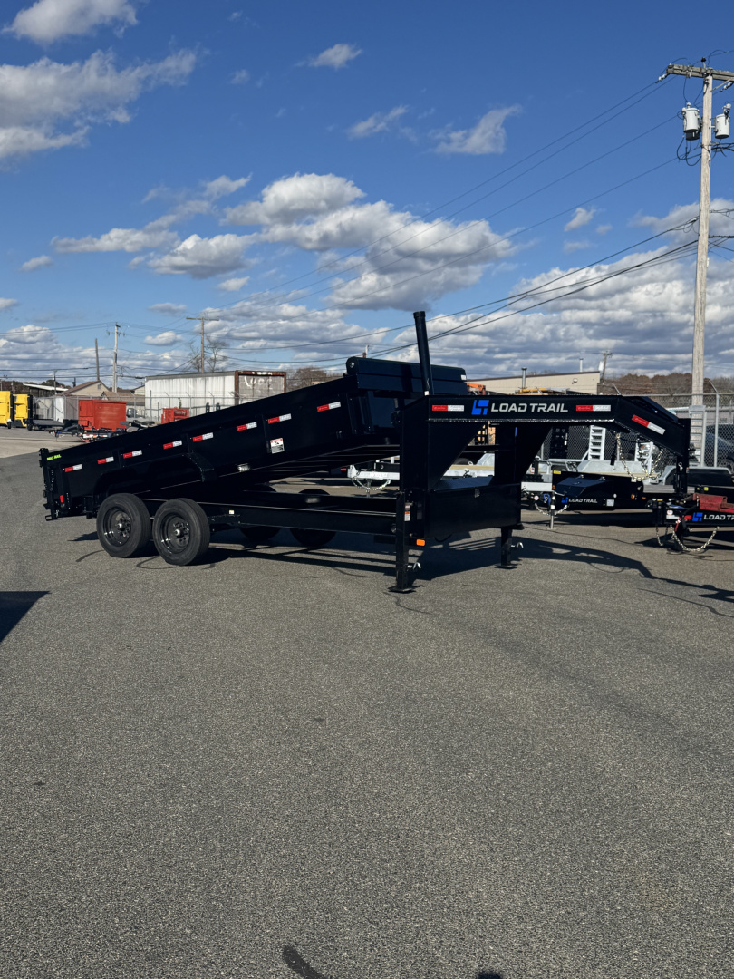 New 2026 Load Trail 83"X16' Gooseneck Dump Trailer 7 GA Floor, Ramps & Tarp, 8K Axles