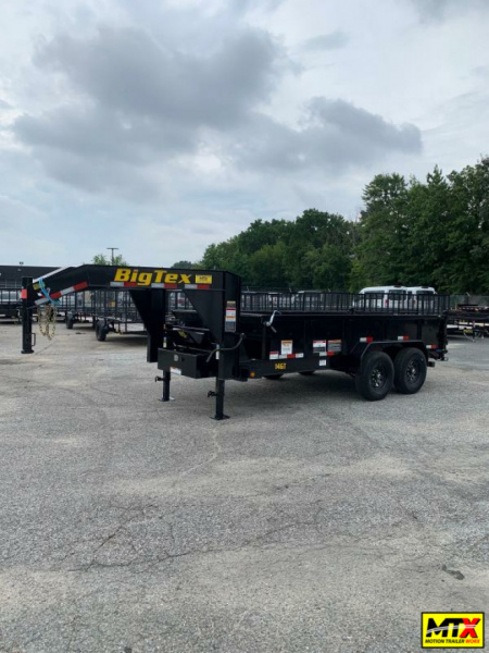 New 2025 Big Tex Trailers Big Tex 7x14 Heavy Duty Telescopic Gooseneck 14GT Dump Trailer *Take an additional $200 off*