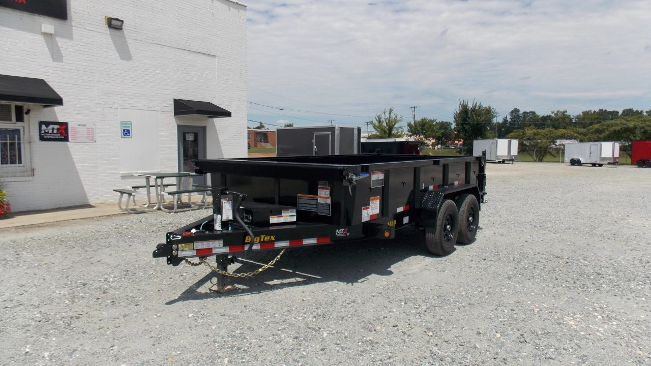 New 2025 Big Tex Trailers 7x14 14LP Low Pro 14K w/ Slide-In Ramps Dump Trailer
