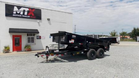 New 2025 Big Tex Trailers 7x14 14LP Low Pro 14K w/ Slide-In Ramps Dump Trailer