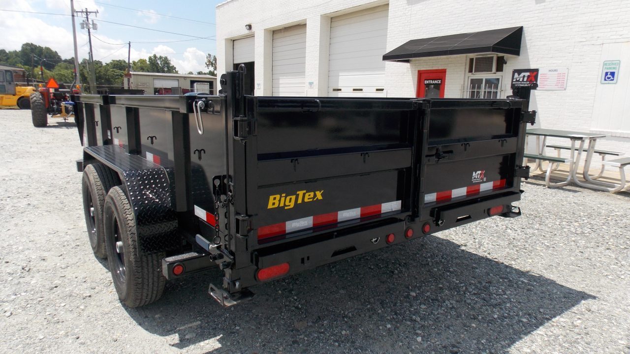 New 2025 Big Tex Trailers 7x14 14LP Low Pro 14K w/ Slide-In Ramps Dump Trailer