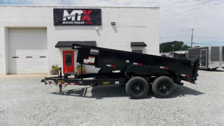 New 2025 Big Tex Trailers 7x14 14LP Low Pro 14K w/ Slide-In Ramps Dump Trailer