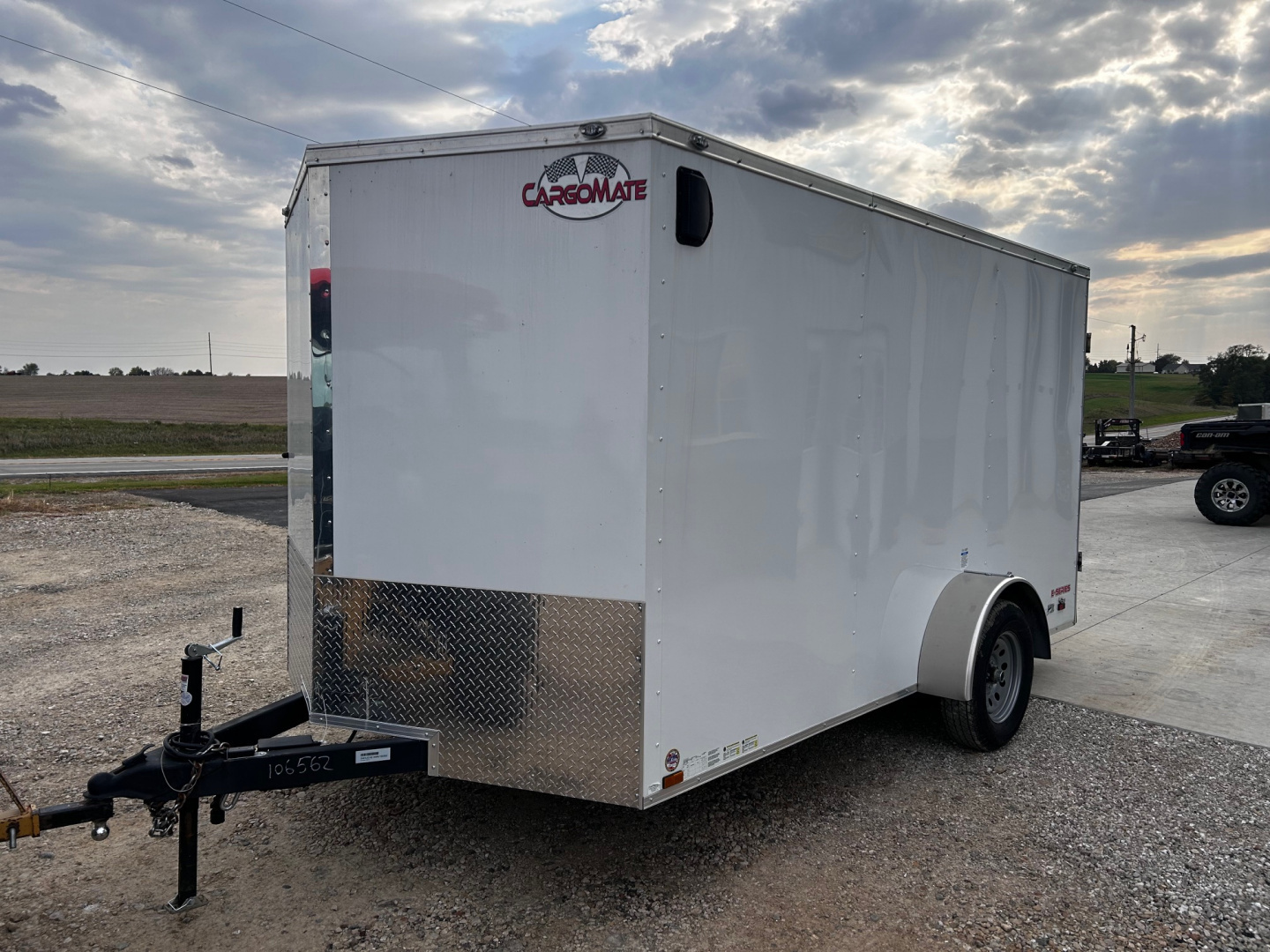 Used 2021 Cargo Mate 7X12 SA W/BRAKES REAR BARN DOORS Cargo / Enclosed Trailer