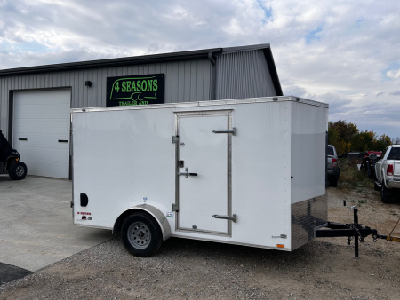 Used 2021 Cargo Mate 7X12 SA W/BRAKES REAR BARN DOORS Cargo / Enclosed Trailer