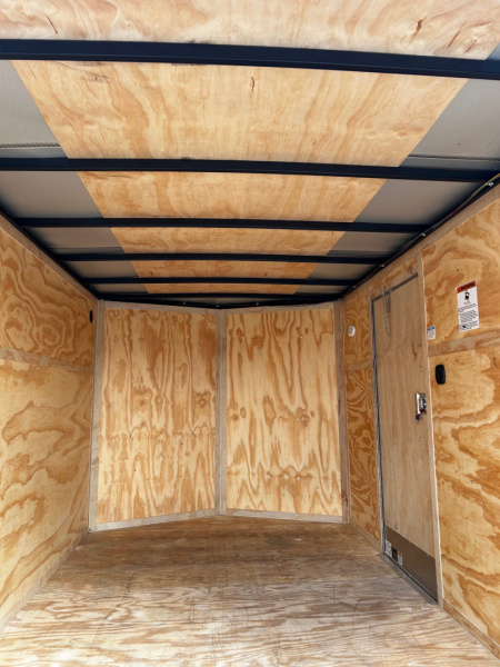 Used 2021 Cargo Mate 7X12 SA W/BRAKES REAR BARN DOORS Cargo / Enclosed Trailer