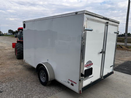Used 2021 Cargo Mate 7X12 SA W/BRAKES REAR BARN DOORS Cargo / Enclosed Trailer