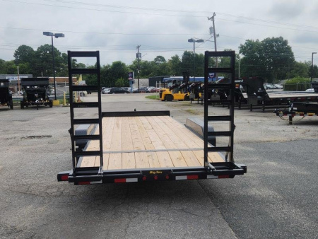 New 2025 Big Tex Trailers 18' 14EB 14K Economy Equipment Trailer w/ Fold Up Ramps
