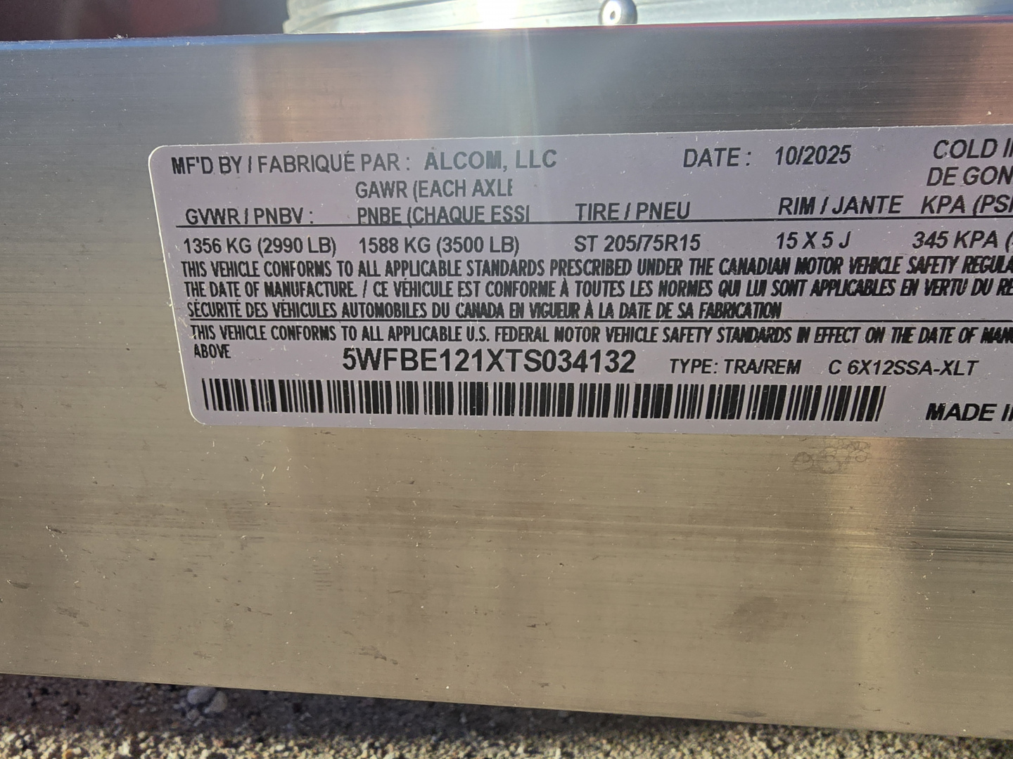 New 2026 ALCOM 2026 ALCOM 6X12 XLT.ALL ALUMINUM Cargo / Enclosed Trailer Cargo / Enclosed Trailer