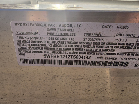 New 2026 ALCOM 2026 ALCOM 6X12 XLT.ALL ALUMINUM Cargo / Enclosed Trailer