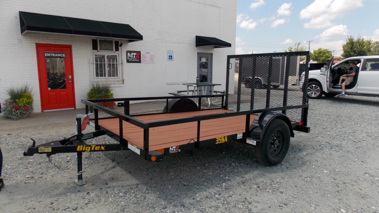 New 2025 Big Tex Trailers 6x10 35SA w/ 4' Spring Assist Gate Utility Trailer