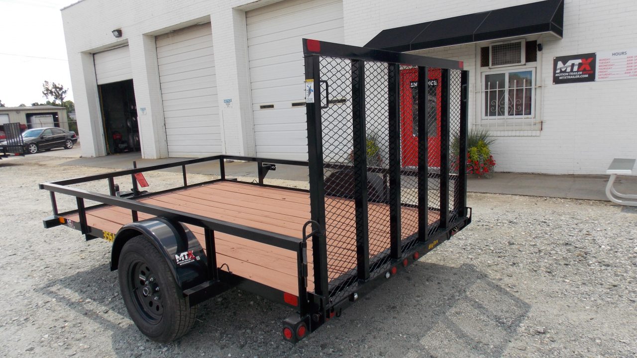 New 2025 Big Tex Trailers 6x10 35SA w/ 4' Spring Assist Gate Utility Trailer