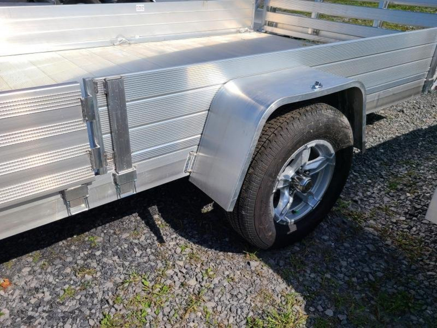 New 2026 Aluma 8114S-R-BT-SR 3 Place ATV w/ BiFold Gate ATV Trailer