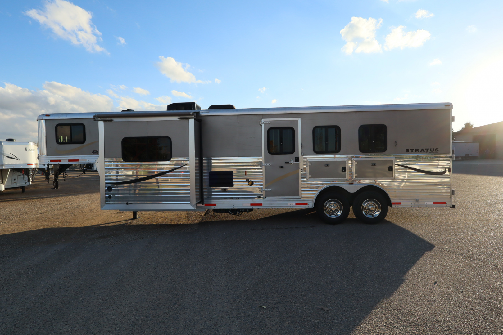 Used 2012 Bison Trailers 3 Horse LQ W/Slide Horse Trailer
