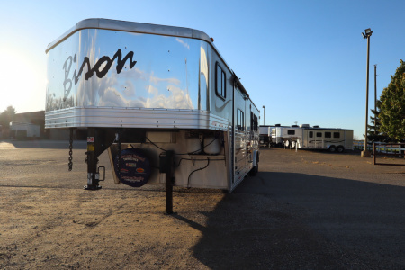Used 2012 Bison Trailers 3 Horse LQ W/Slide Horse Trailer