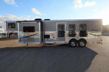 Used 2012 Bison Trailers 3 Horse LQ W/Slide Horse Trailer