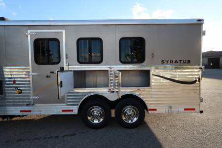 Used 2012 Bison Trailers 3 Horse LQ W/Slide Horse Trailer