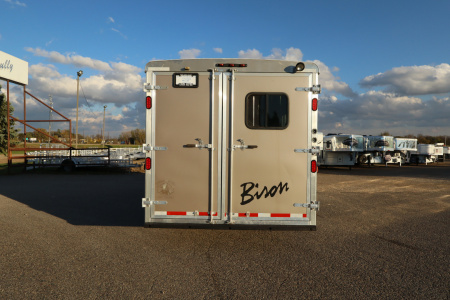 Used 2012 Bison Trailers 3 Horse LQ W/Slide Horse Trailer