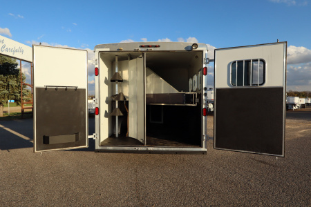 Used 2012 Bison Trailers 3 Horse LQ W/Slide Horse Trailer