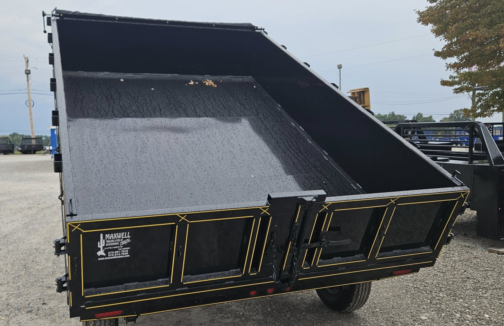 New 2026 Maxwell 8X12 HD Deckover Dump Trailer