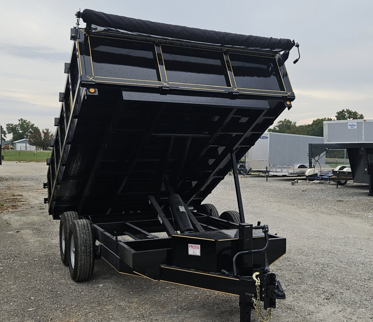 New 2026 Maxwell 8X12 HD Deckover Dump Trailer