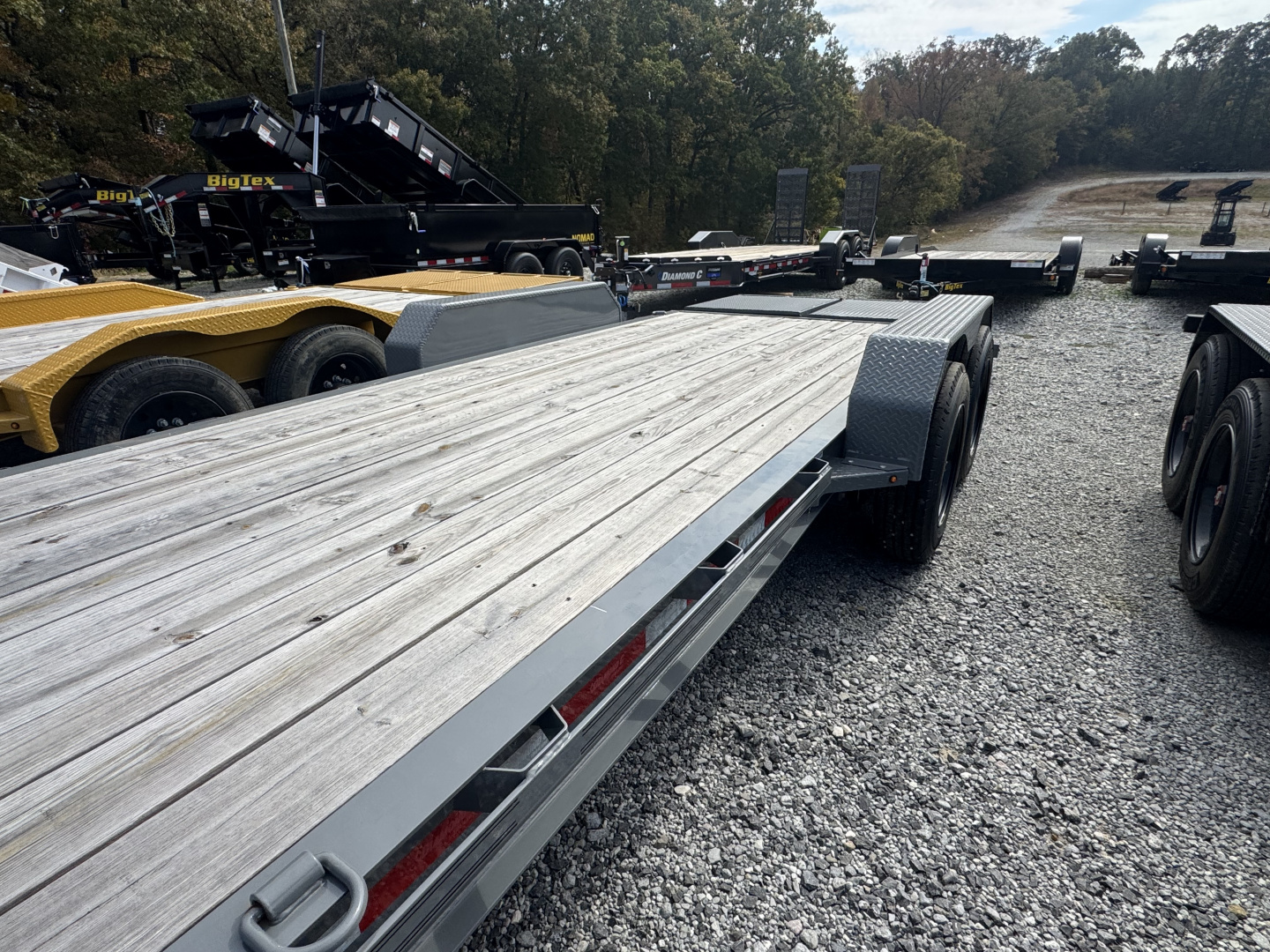 New 2025 Diamond C LPX208 22’ EQUIPMENT TRAILER, WINCH PLATE, MAX RAMPS