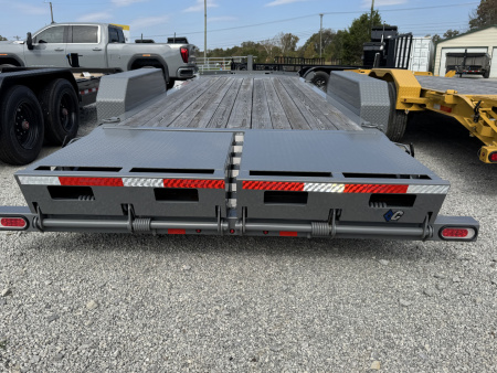 New 2025 Diamond C LPX208 22’ EQUIPMENT TRAILER, WINCH PLATE, MAX RAMPS