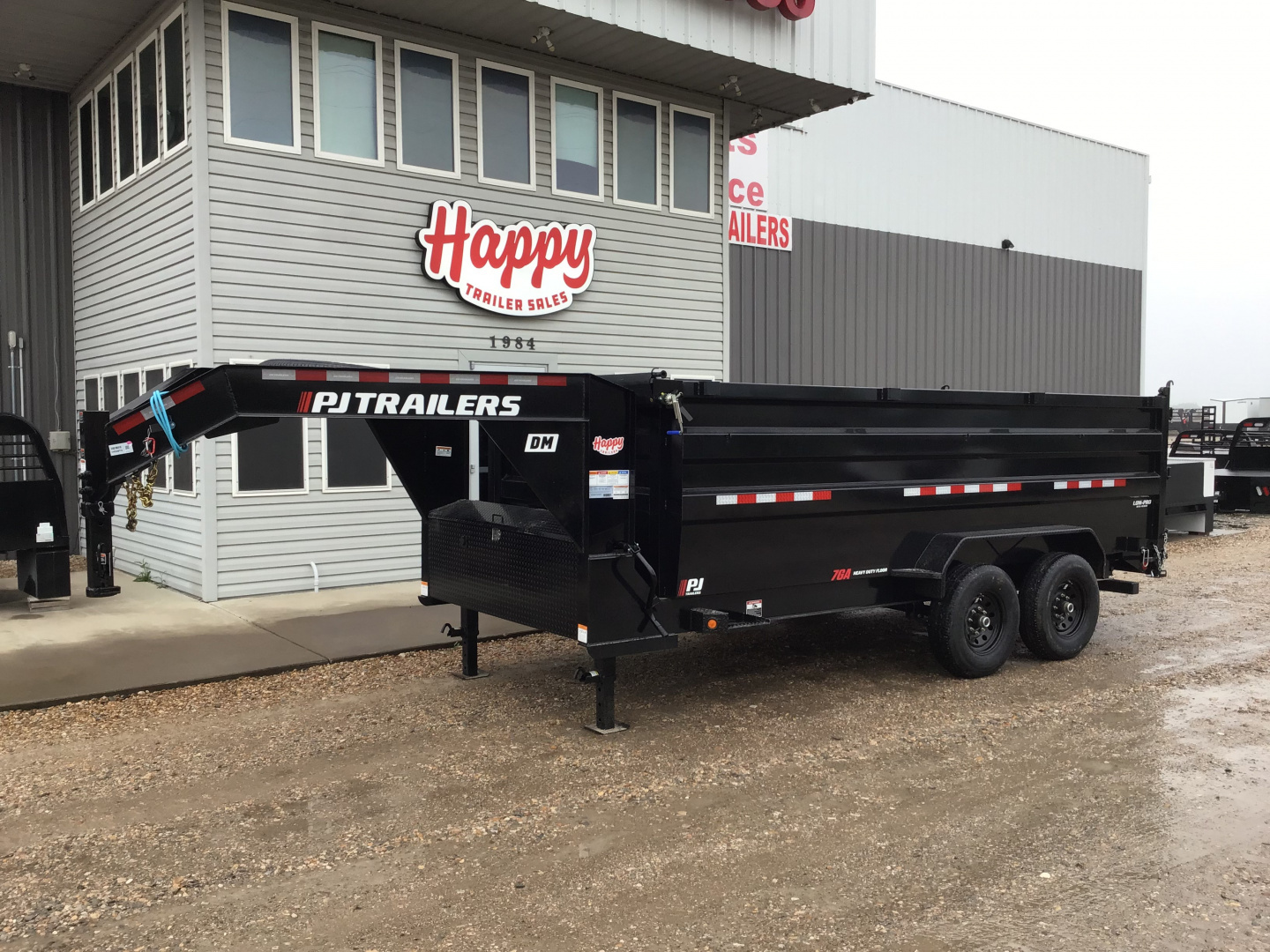 New 2026 PJ 83"x16' GN Tandem Axle Low Pro High Side Dump w/ 48" Sides – DM