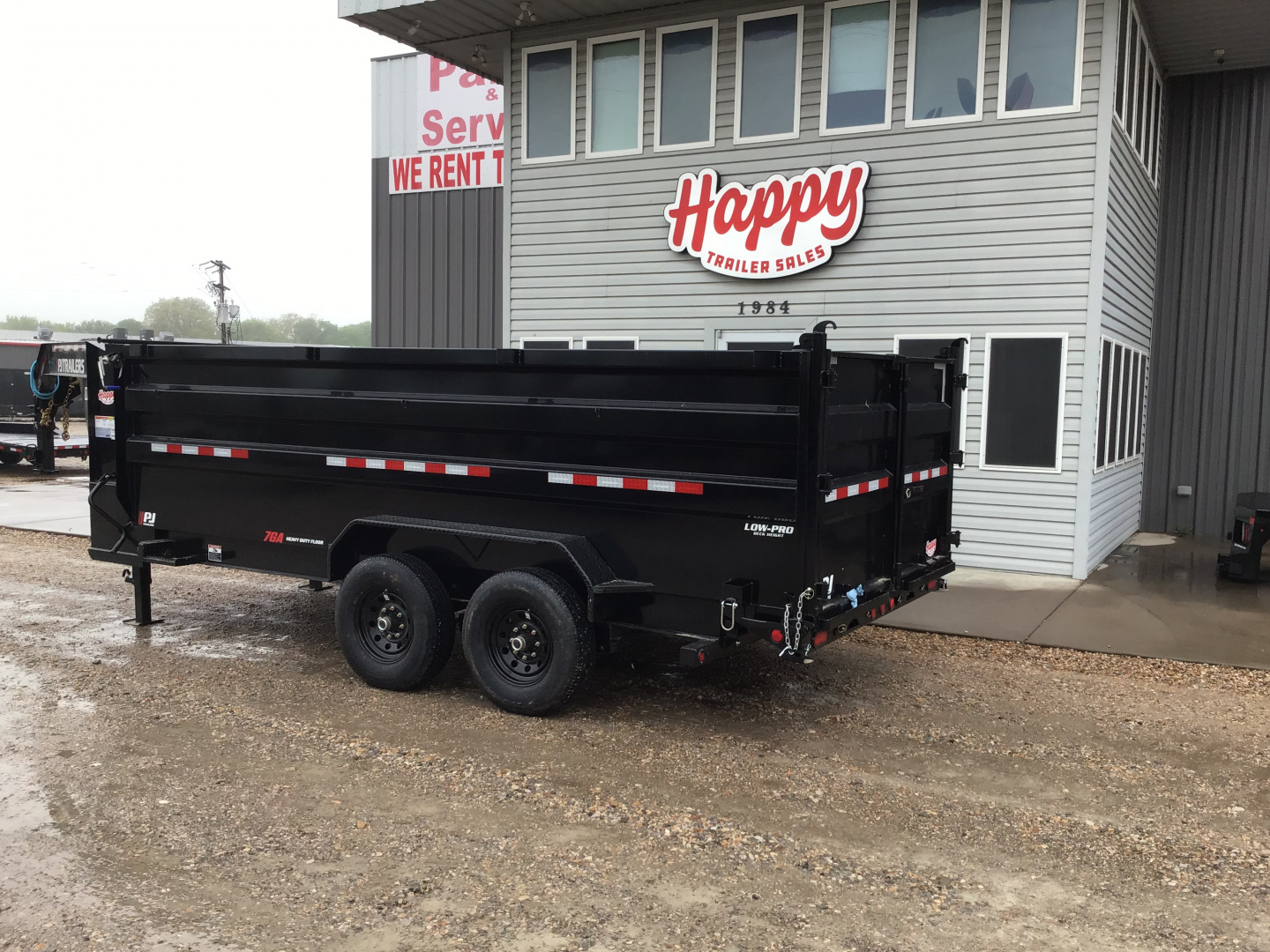 New 2026 PJ 83"x16' GN Tandem Axle Low Pro High Side Dump w/ 48" Sides – DM