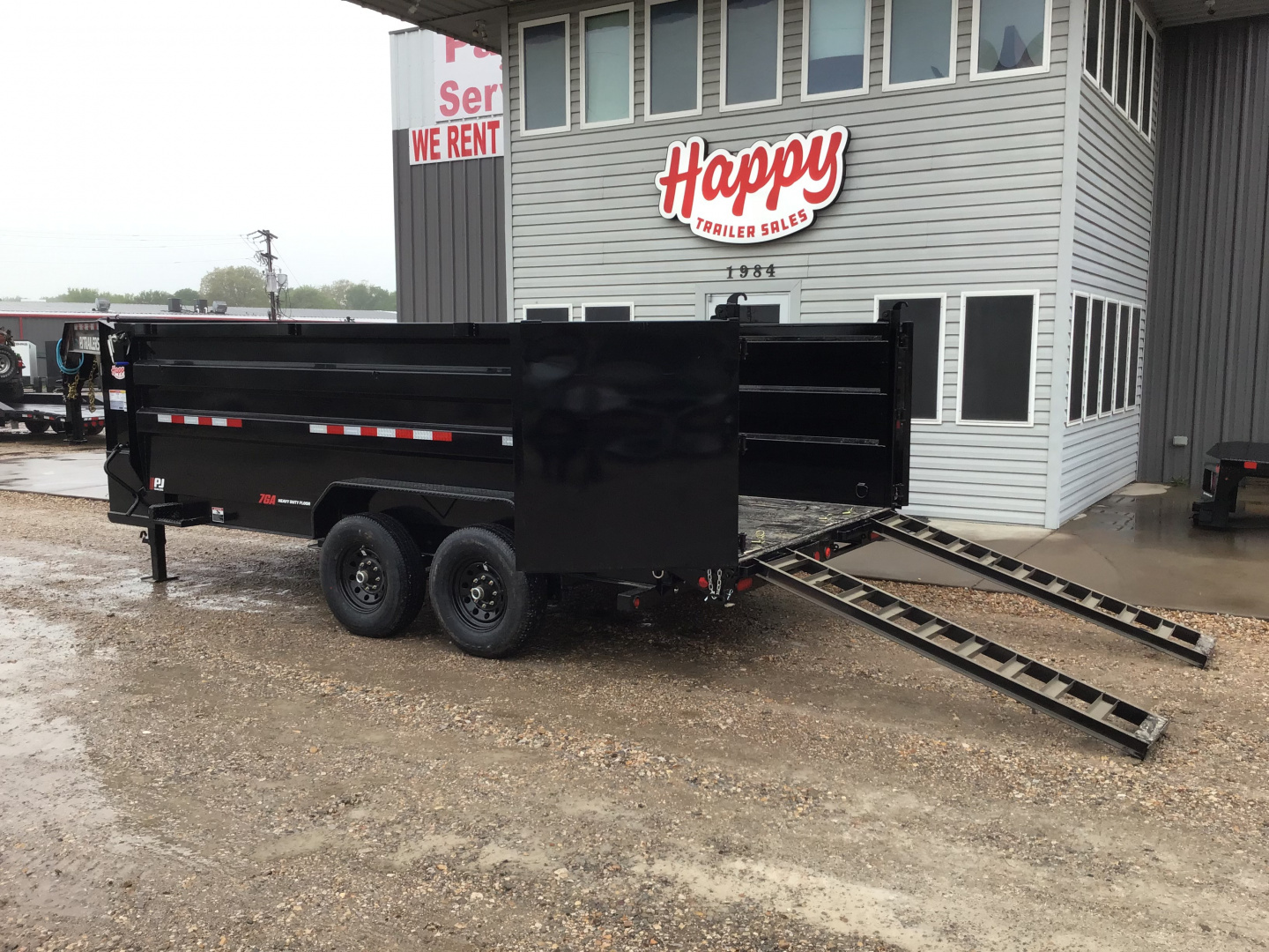 New 2026 PJ 83"x16' GN Tandem Axle Low Pro High Side Dump w/ 48" Sides – DM