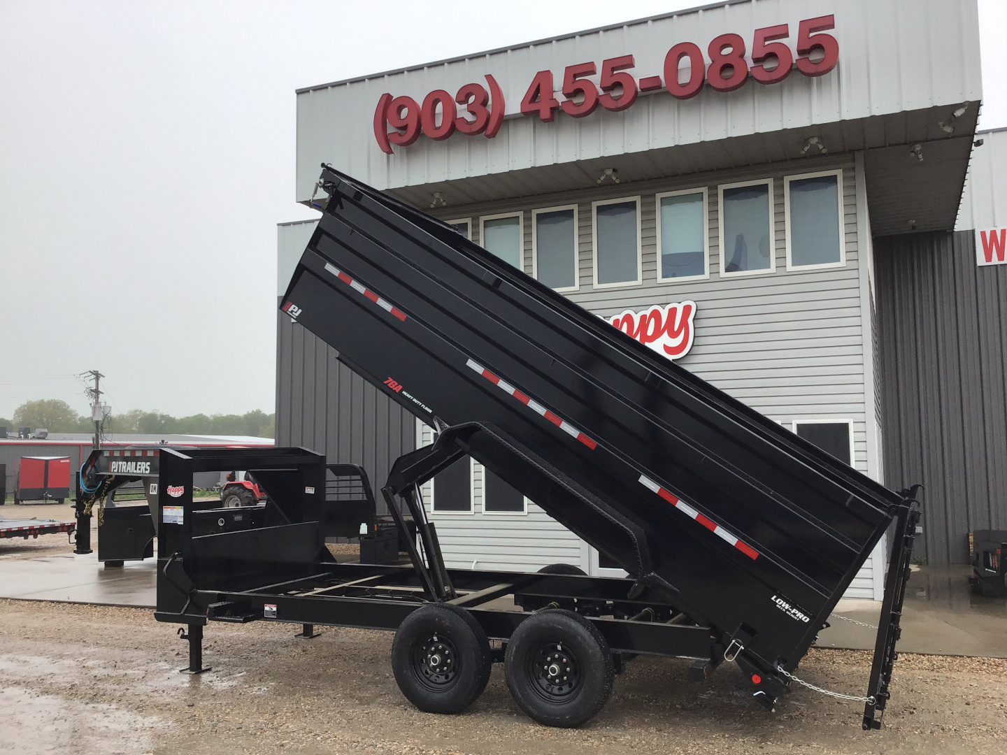 New 2026 PJ 83"x16' GN Tandem Axle Low Pro High Side Dump w/ 48" Sides – DM