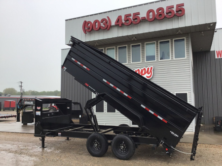 New 2026 PJ 83"x16' GN Tandem Axle Low Pro High Side Dump w/ 48" Sides – DM