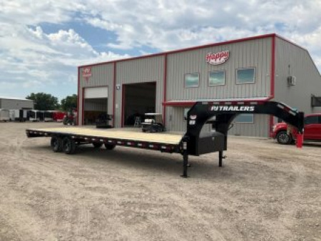 New 2026 PJ 102 x30' GN Low-Pro Flatbed w/ Singles - LS