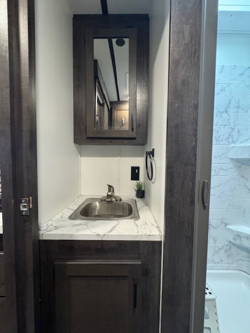 Used 2022 Bison Trailers 2022 Bison Ranger 3H 11 LQ w/Slide & Hay Rack Horse Trailer