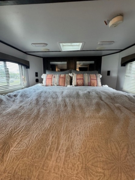 Used 2022 Bison Trailers 2022 Bison Ranger 3H 11 LQ w/Slide & Hay Rack Horse Trailer