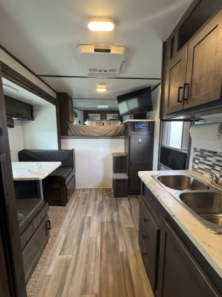 Used 2022 Bison Trailers 2022 Bison Ranger 3H 11 LQ w/Slide & Hay Rack Horse Trailer