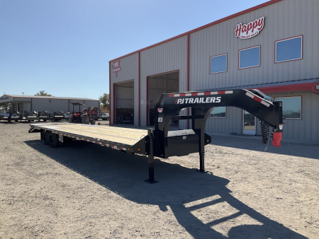 New 2026 PJ 102 x40' GN Low-Pro Air-Ride Flatbed w/ Duals - LD