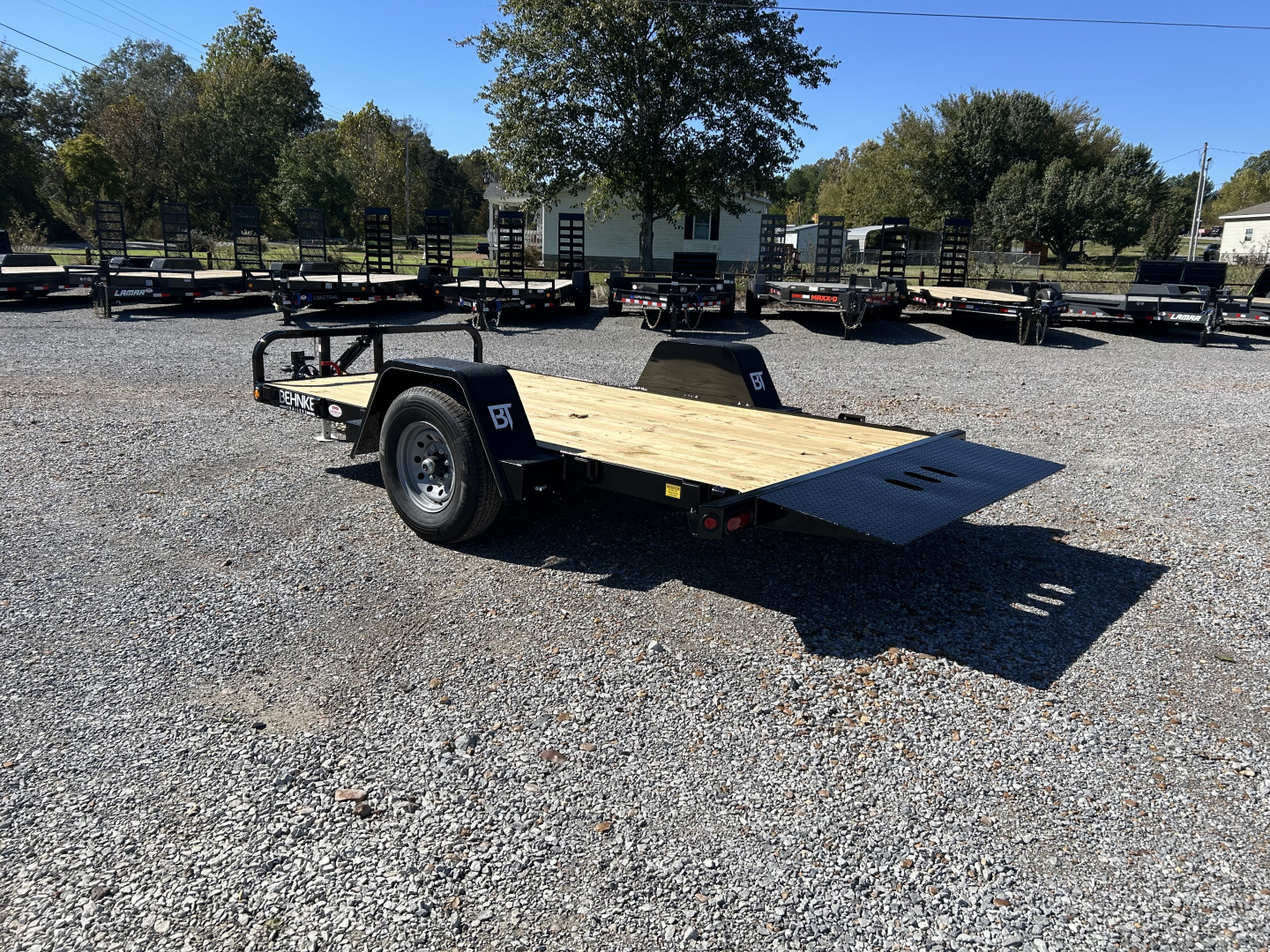 New 2026 Behnke 72"x14' 7k Tilt Equipment Trailer