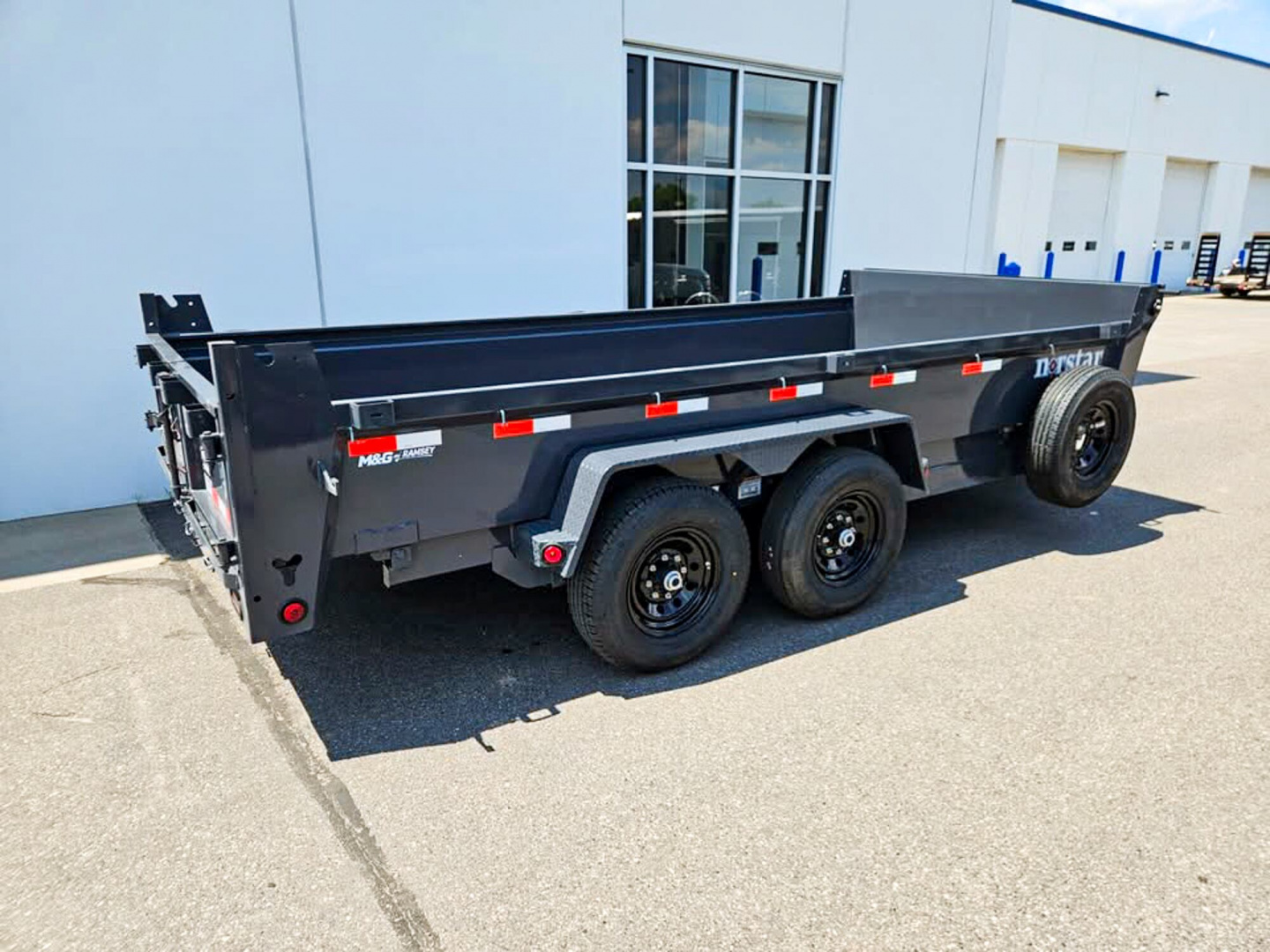 New DCB 83X16 14K DUMP TRAILER - GRAY