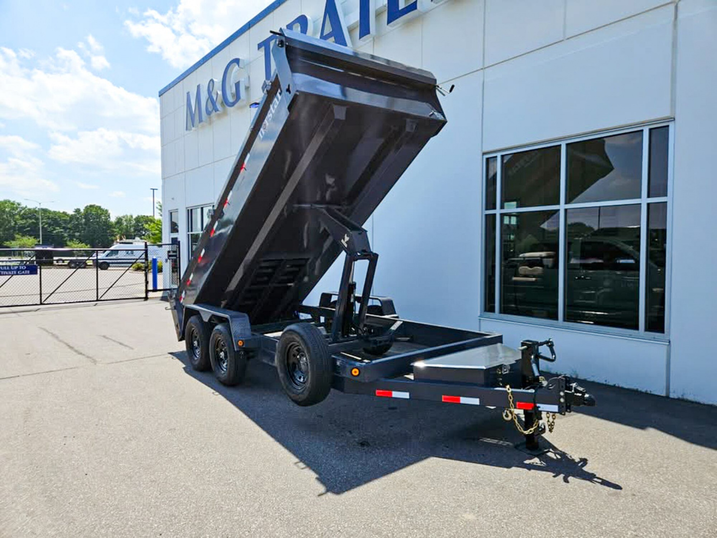 New DCB 83X16 14K DUMP TRAILER - GRAY