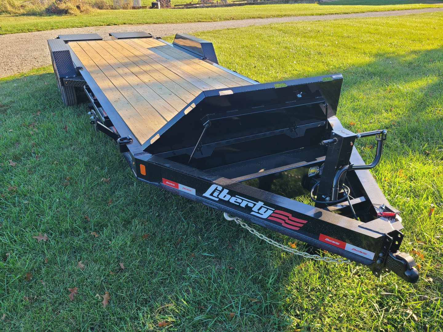 New Liberty 22' EQUIPMENT TRAILER, 2 -8K AXLES monster ramps