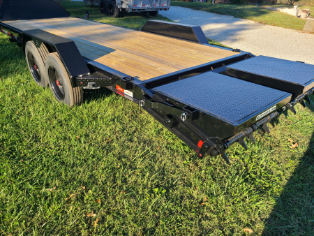 New Liberty 22' EQUIPMENT TRAILER, 2 -8K AXLES monster ramps