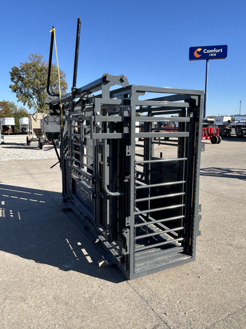 New 2026 Other M1200 Cattle Squeeze Chute w/ Palpation Cage Livestock Equipment