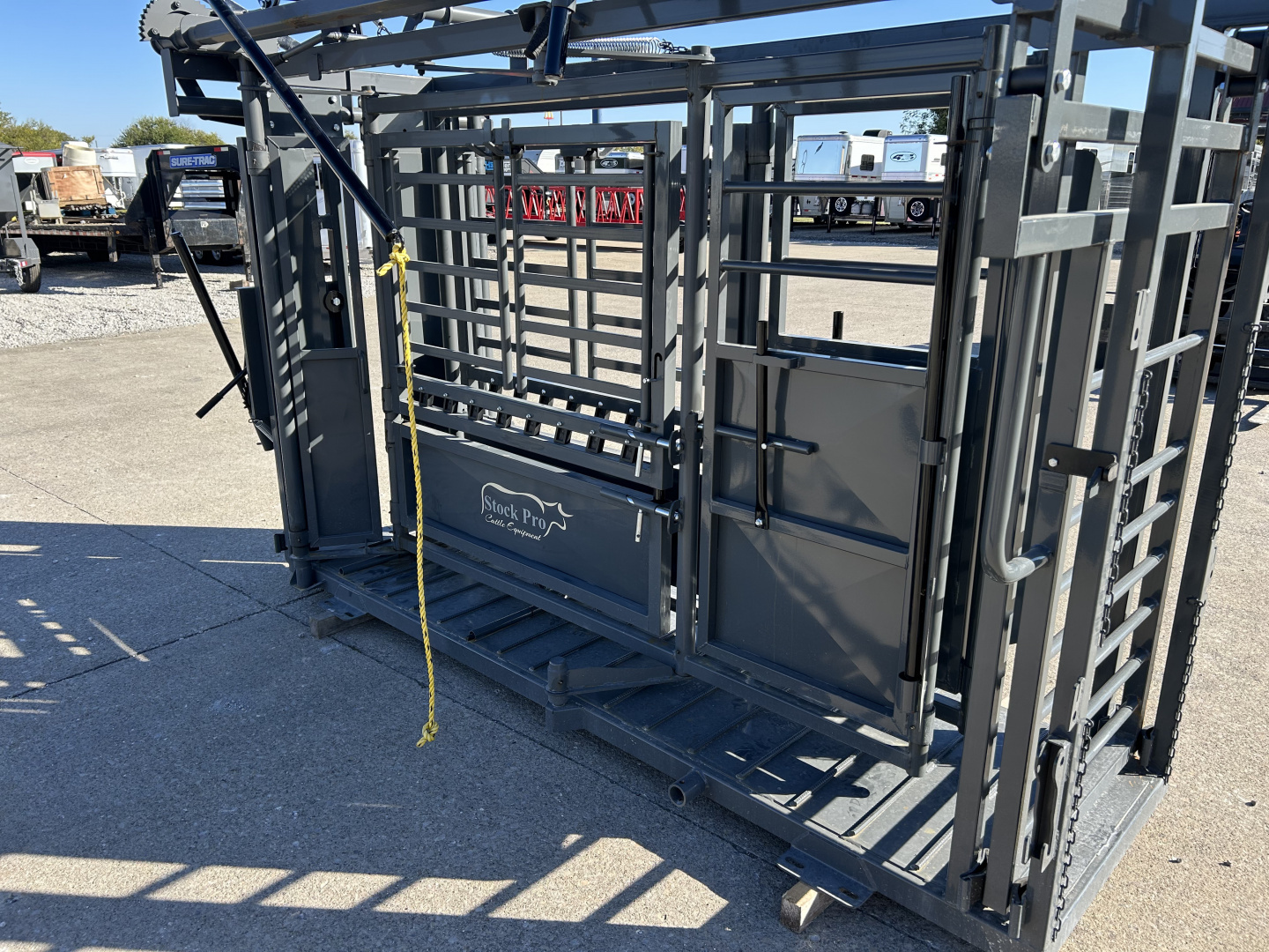 New 2026 Other M1200 Cattle Squeeze Chute w/ Palpation Cage Livestock Equipment