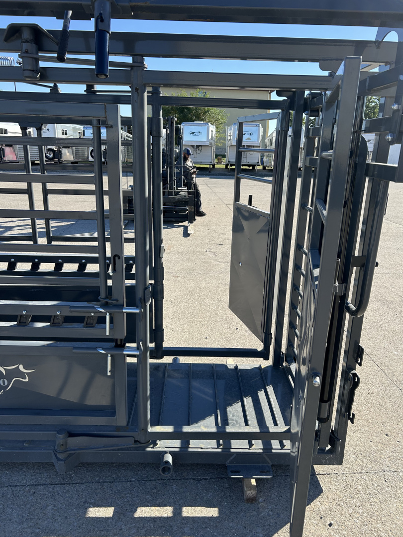 New 2026 Other M1200 Cattle Squeeze Chute w/ Palpation Cage Livestock Equipment
