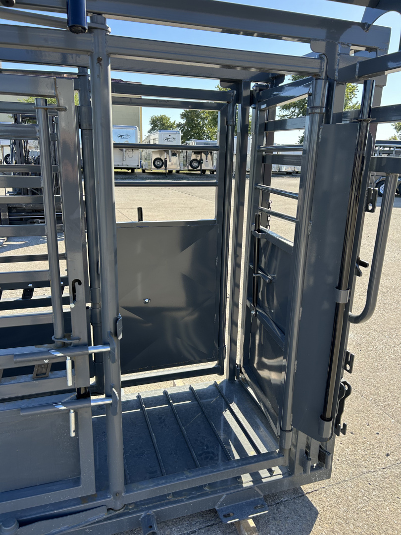 New 2026 Other M1200 Cattle Squeeze Chute w/ Palpation Cage Livestock Equipment
