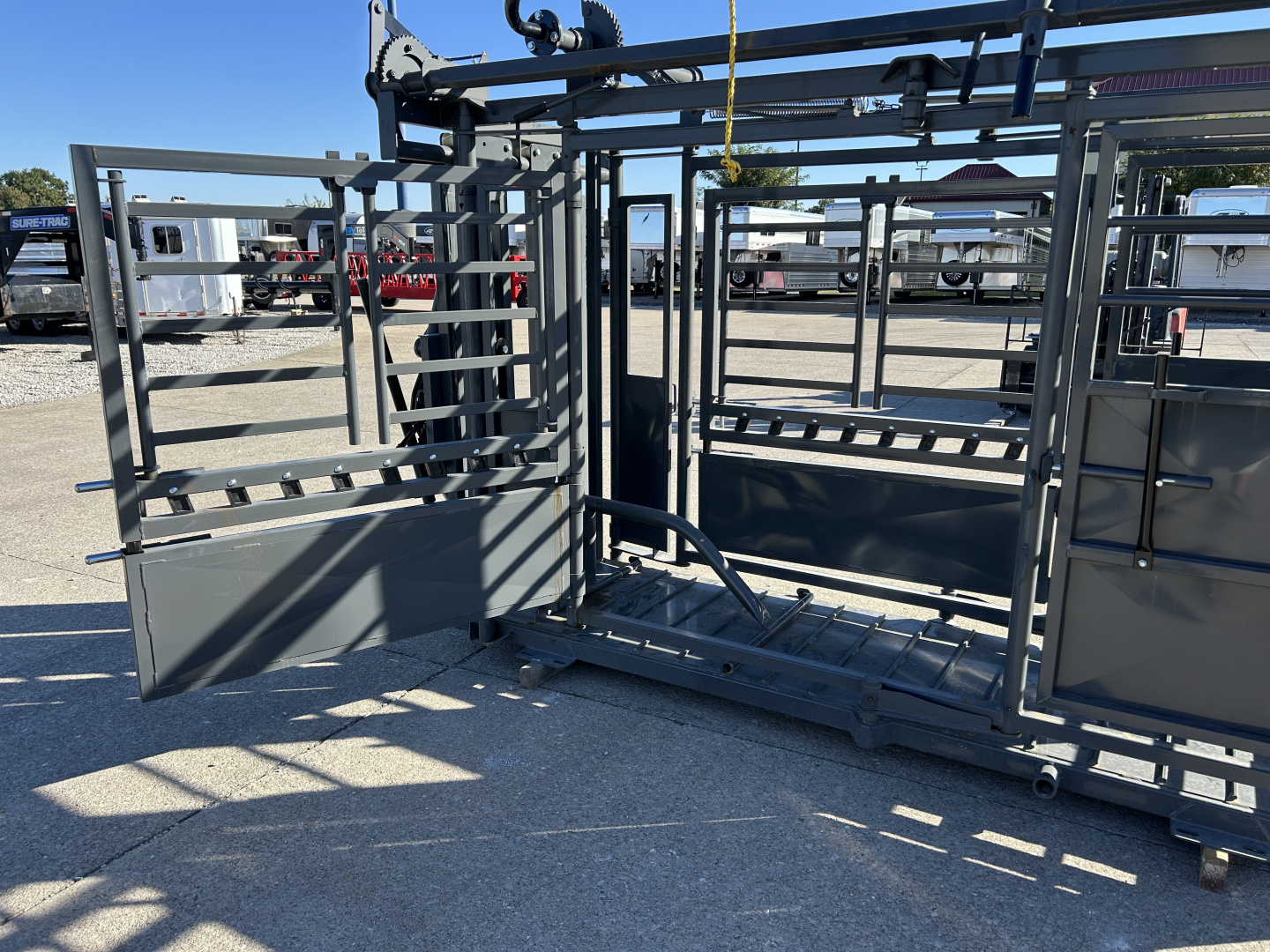 New 2026 Other M1200 Cattle Squeeze Chute w/ Palpation Cage Livestock Equipment