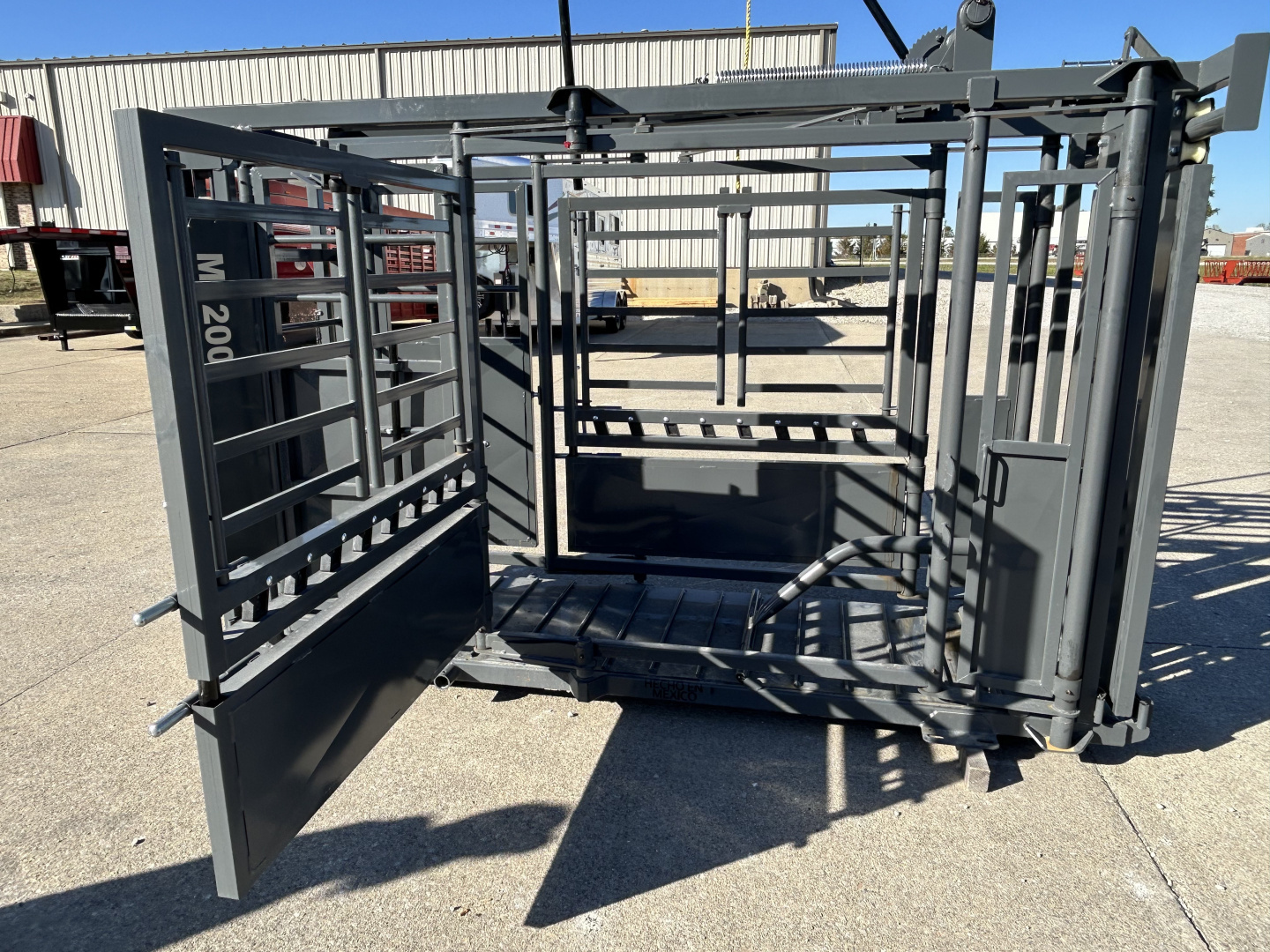 New 2026 Other M1200 Cattle Squeeze Chute w/ Palpation Cage Livestock Equipment
