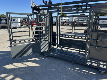 New 2026 Other M1200 Cattle Squeeze Chute w/ Palpation Cage Livestock Equipment