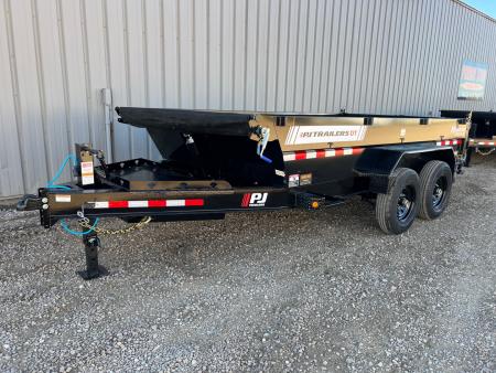 New 2026 PJ Trailers 14 DT Telescopic Dump Trailer